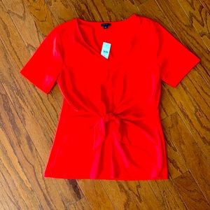 Ann Taylor red blouse